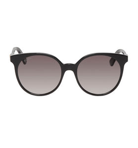 Gucci Black Grey Round Sunglasses