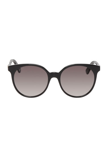 Gucci Black Grey Round Sunglasses