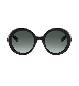 Gucci Black Round Frame Sunglases