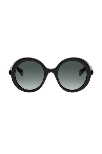 Gucci Black Round Frame Sunglases