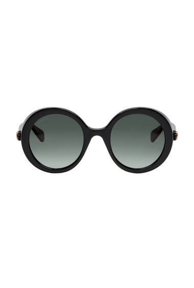 Gucci Black Round Frame Sunglases