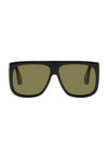 Gucci Black Thick Shield Sunglasses