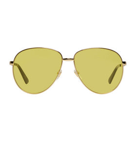 Gucci Gold Aviator Sunglasses