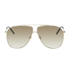 Gucci Gold Ultra Light Aviator Sunglasses