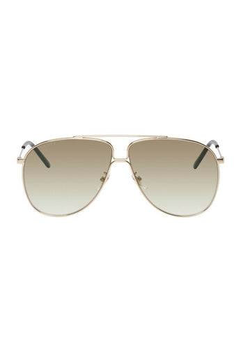 Gucci Gold Ultra Light Aviator Sunglasses