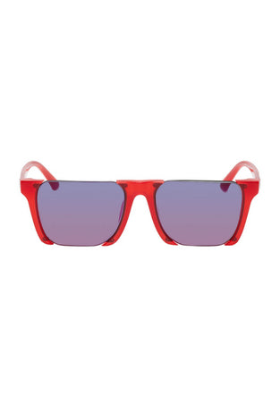 Marcelo Burlon County Of Milan Red Linda Farrow Edition Cut Out Sunglasses