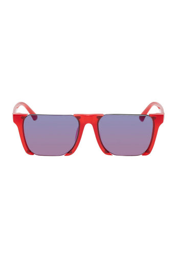 Marcelo Burlon County Of Milan Red Linda Farrow Edition Cut Out Sunglasses