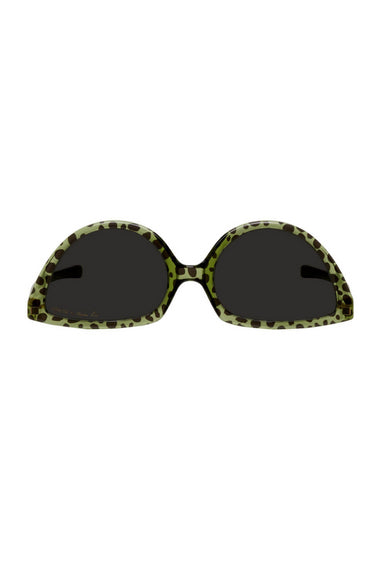 Martine Rose Green Black Mykita Edition Leopards Sos Sunglasses